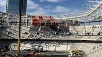 Vodafone Arena’da Çatı Bloğuna Membran Serme İşlemi Başladı