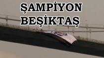 Beşiktaş'ın Bayrağı Köprüye Asıldı